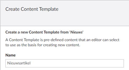 create content template