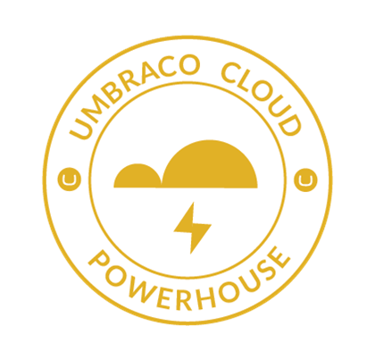 Umbraco cloud powerhouse badge
